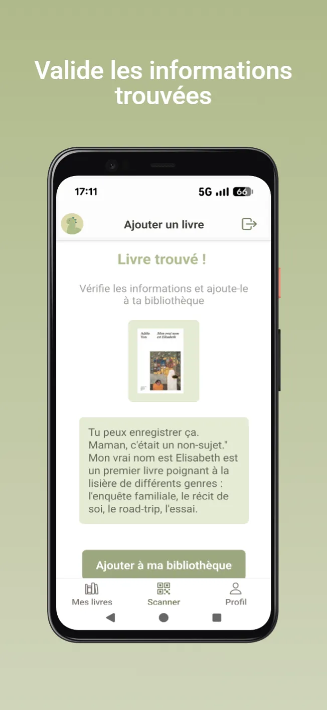 Valider un livre